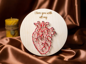 String Art - I Love You Heart