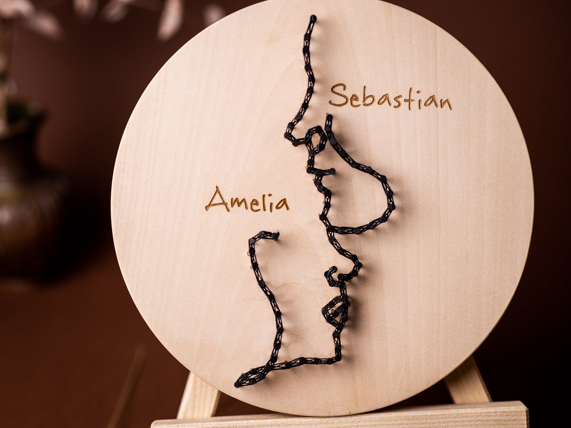 Eternal Love Captured: Personalized Couple's String Art – Woodili