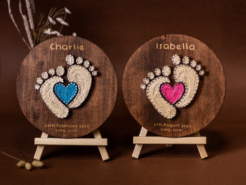 String Art - Baby Feet - Newborn Baby Gift