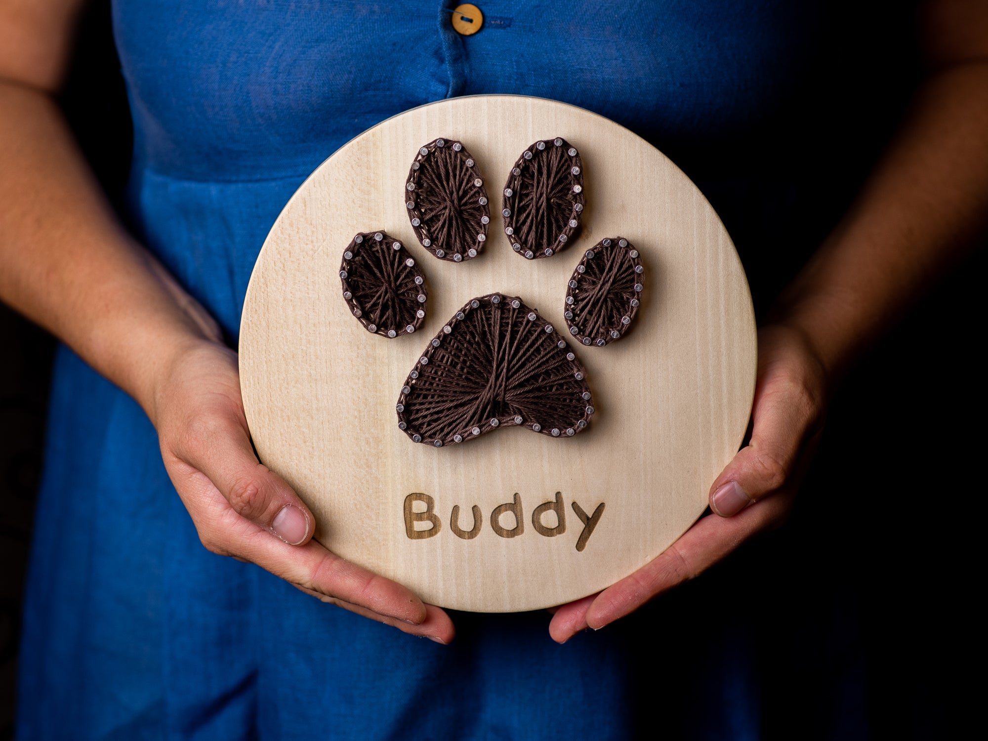 Personalised Pet Paw Prints in Clay