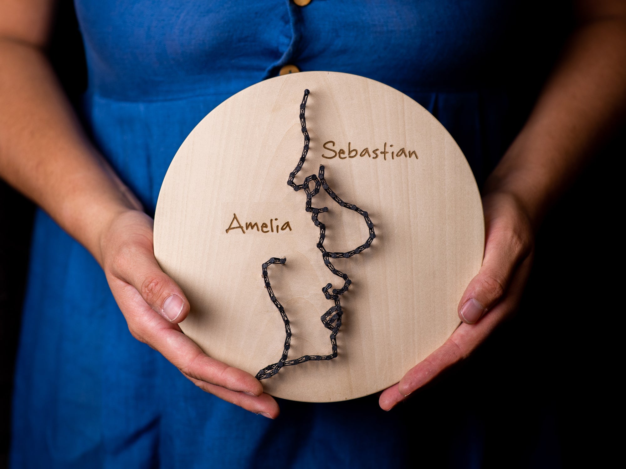 Eternal Love Captured: Personalized Couple's String Art – Woodili